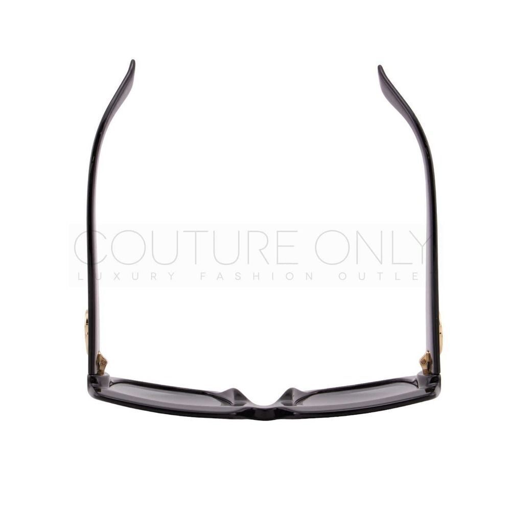 New Gucci Women Sunglasses Black Oversized Square GG0053SN-001 Gray Gradient - Picture 10 of 12